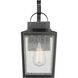 Devens 1 Light 17.88 inch Powder Coated Black Outdoor Wall Sconce